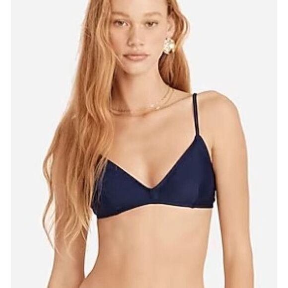 J. Crew Navy French Bikini Top NWT Sz. XXL - Picture 1 of 5